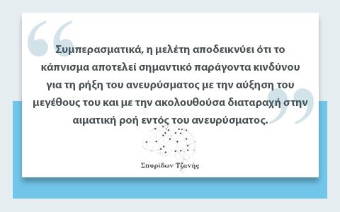 Κάπνισμα Και Ρήξη Ανευρύσματος Εγκεφάλου